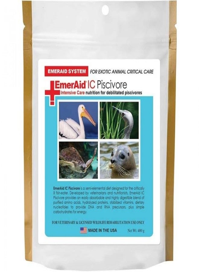 EmerAid IC Piscivore Intensive Care | Easily Absorbable and Highly Digestible | Nutrition for Fish-Eating Birds and Other Debilitated Piscivores - 100 gm, All Life Stages, Pellet - Image 1